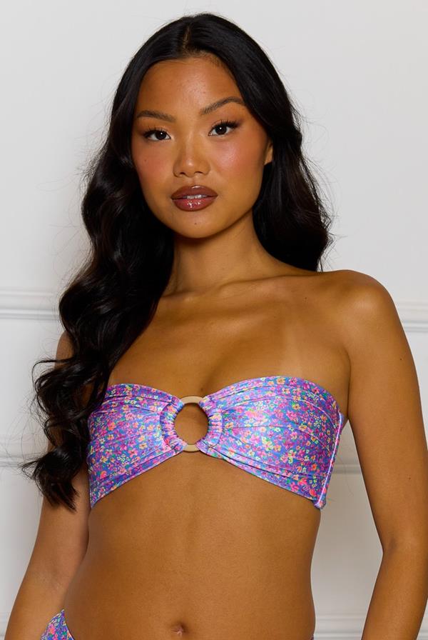 Cosmic Cat Strapless Bandeau Top