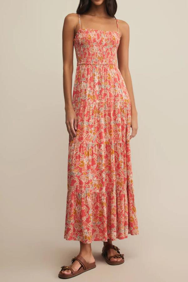 Balos Jardin Floral Midi Dress