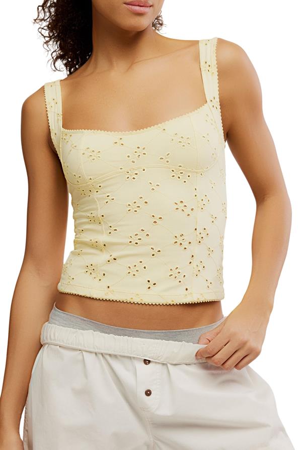 Full Bloom Eyelet Cami