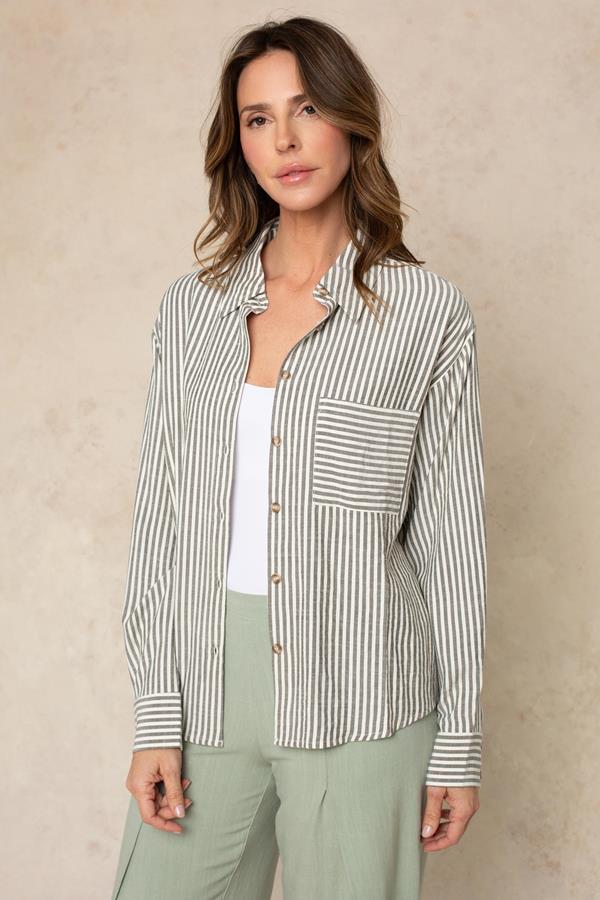Molly Striped Button Down
