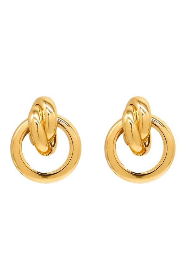 Knotted Drop Hoop
