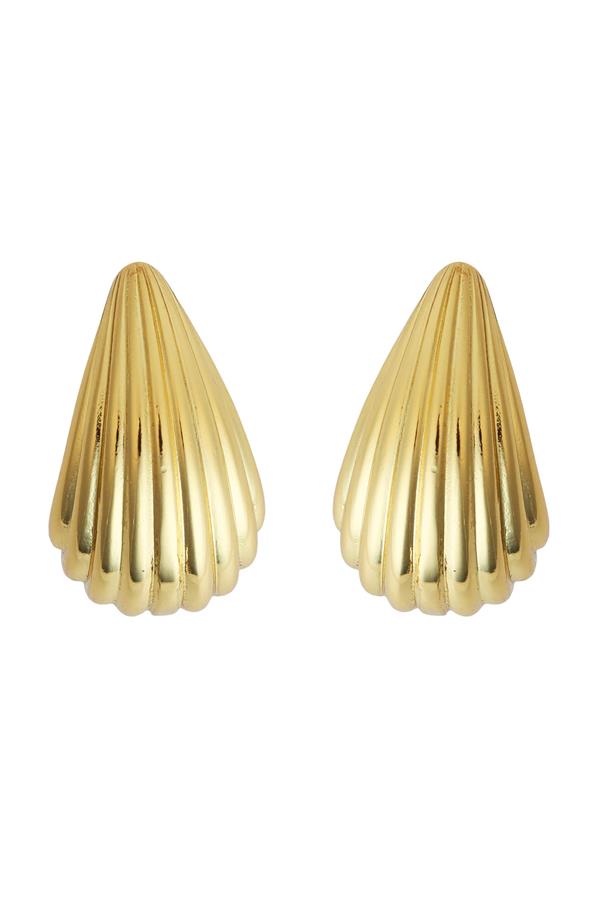 075 In Ear Gold Post Drop Layer