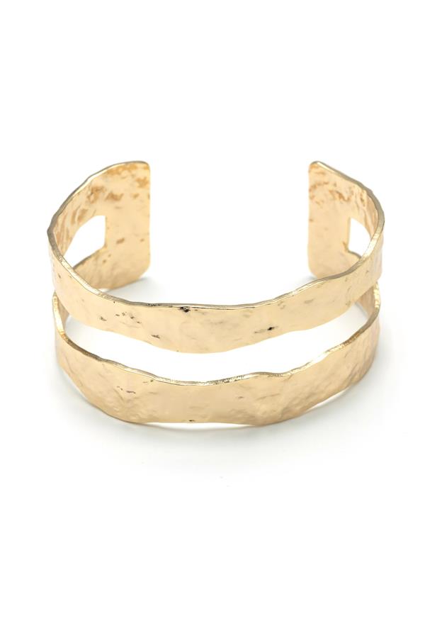 Double Banded Gold Bracelet