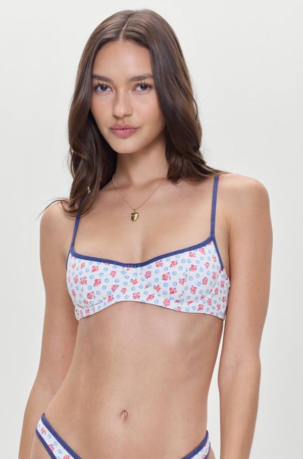 Wild Rose Print Cola Top