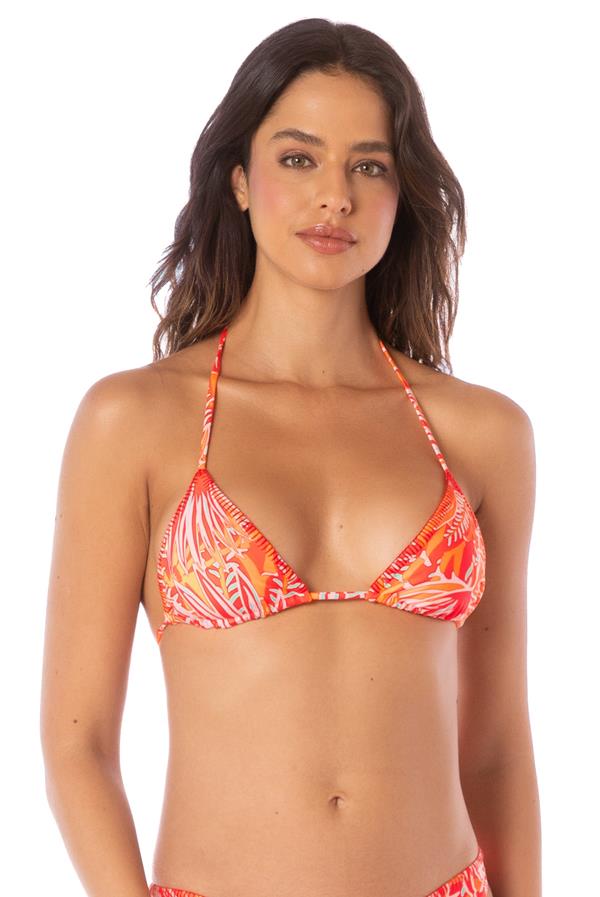 Coral Foliage Balmy Top