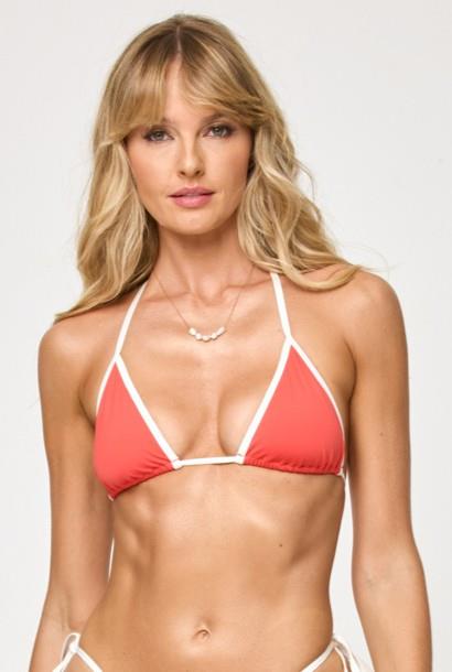 Grapefruit/Cream Aspen Top