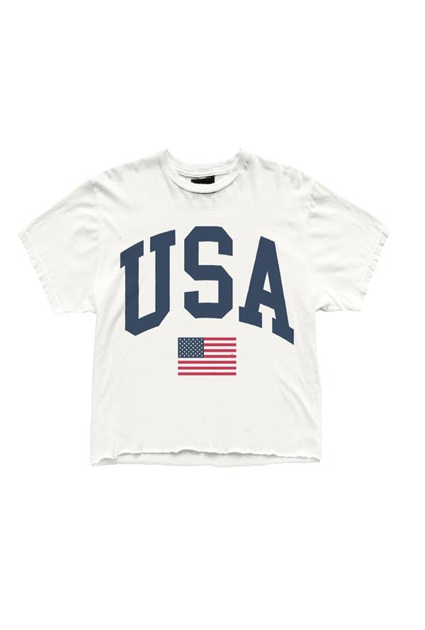 USA Cropped Tee