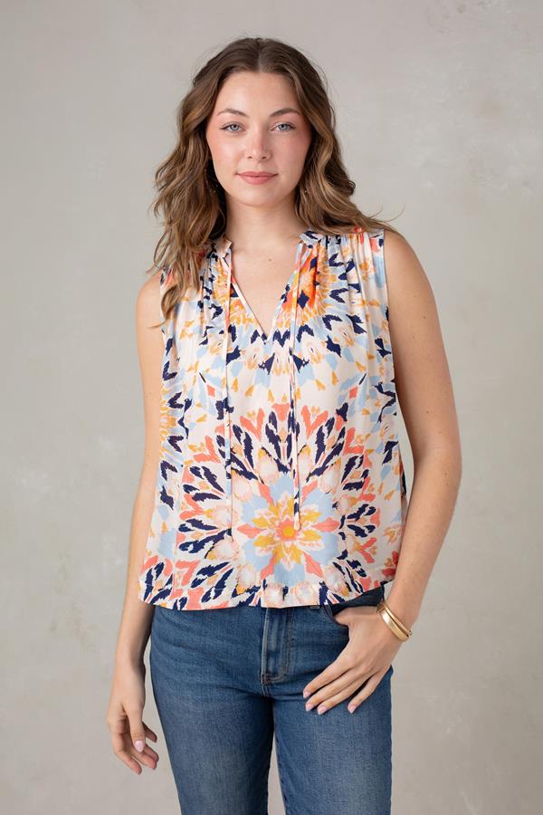 Kelly Sleeveless Chiffon Top