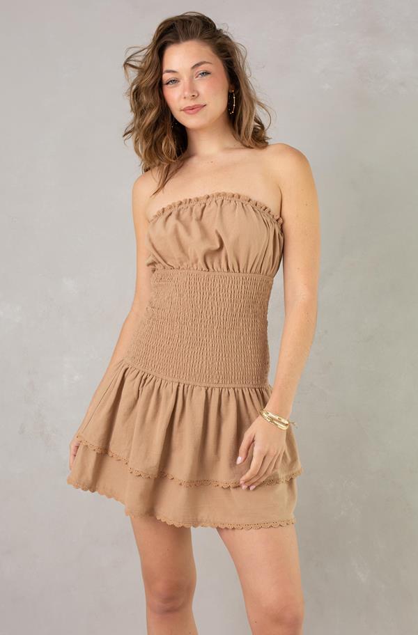 Ellie Smocked Mini Dress