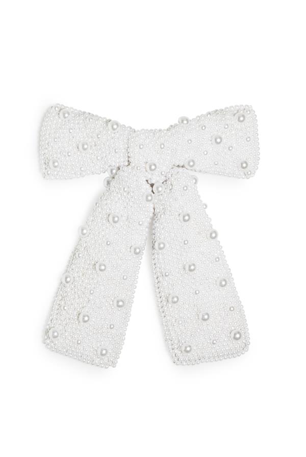 Beaded Bow Clip