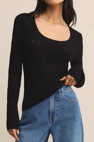 Tibi Scoop Mesh Sweater