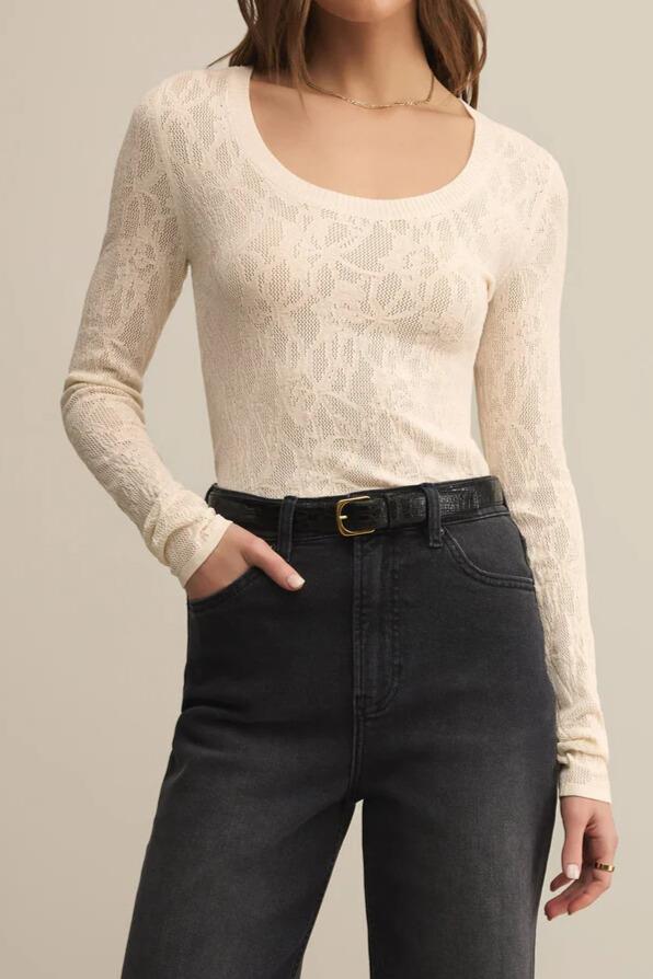 Tibi Scoop Mesh Sweater