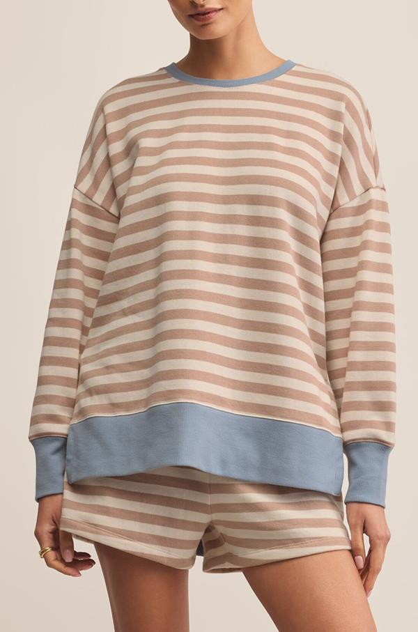 Layer Up Stripe Sweatshirt