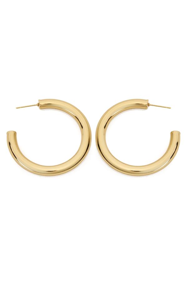 1.5 Inch Earring Puffy Hoop