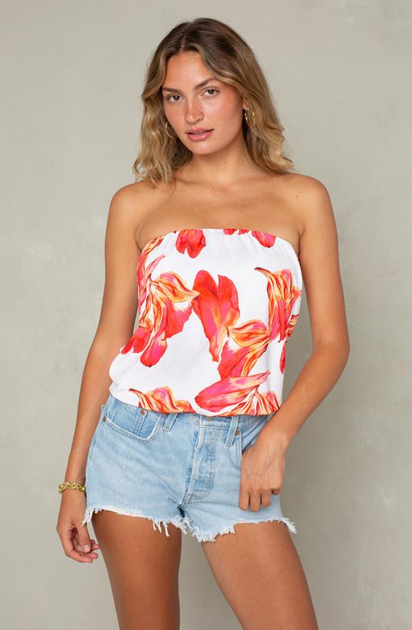 Flora Tube Top