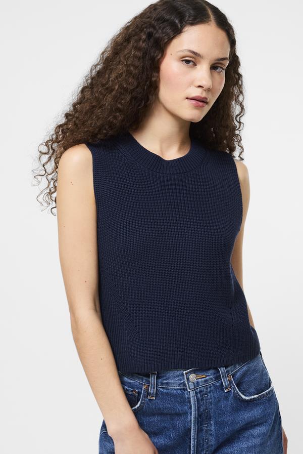 Mozart Crewneck Cropped Vest