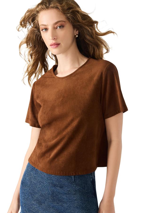 Ezra Top Faux Suede
