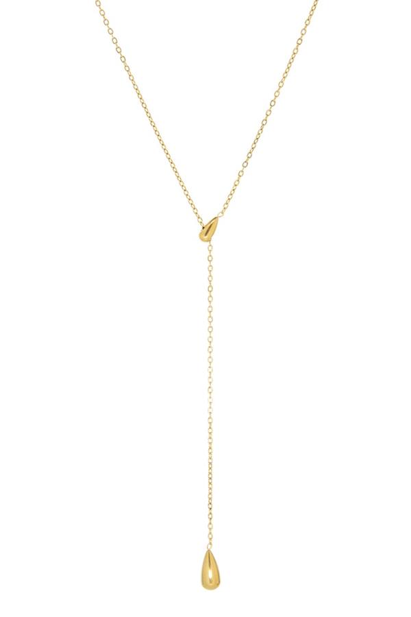 Droplet Lariat Necklace