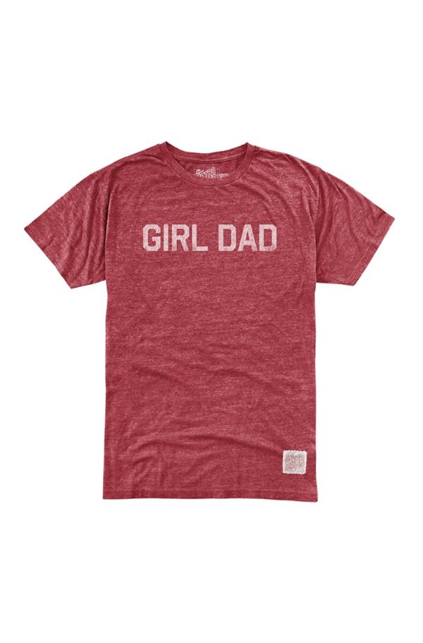 Girl Dad - Streaky Dark Red
