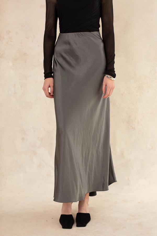Sophie Bias Cut Midi Skirt
