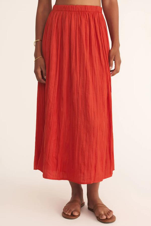 Nicoline Crinkle Midi Skirt