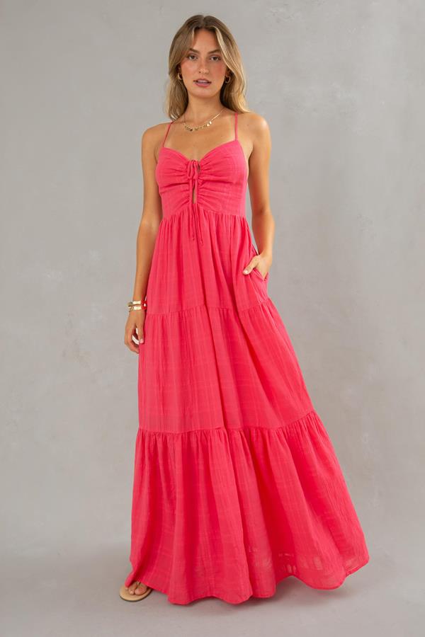 Hasley Textured Maxi Dress