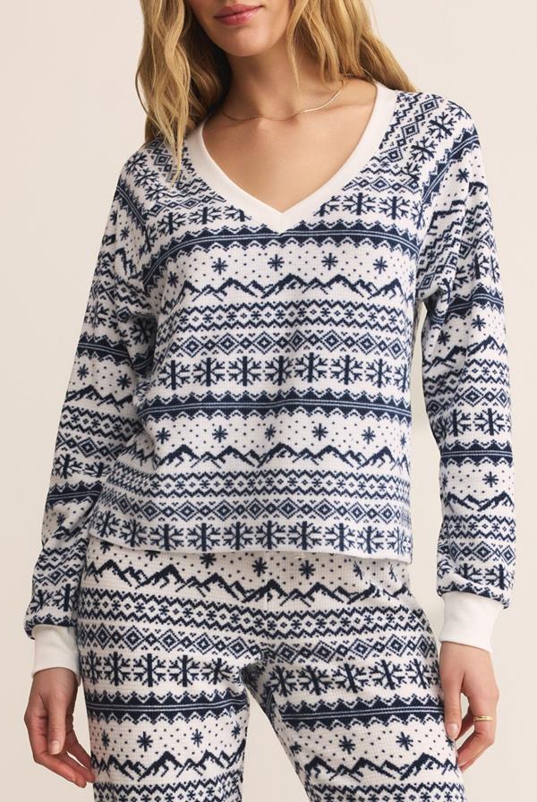 Slopes Fairisle Long Sleeve Top