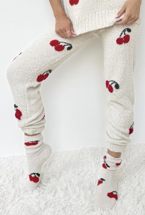 Fuzzy Sweater Jogger