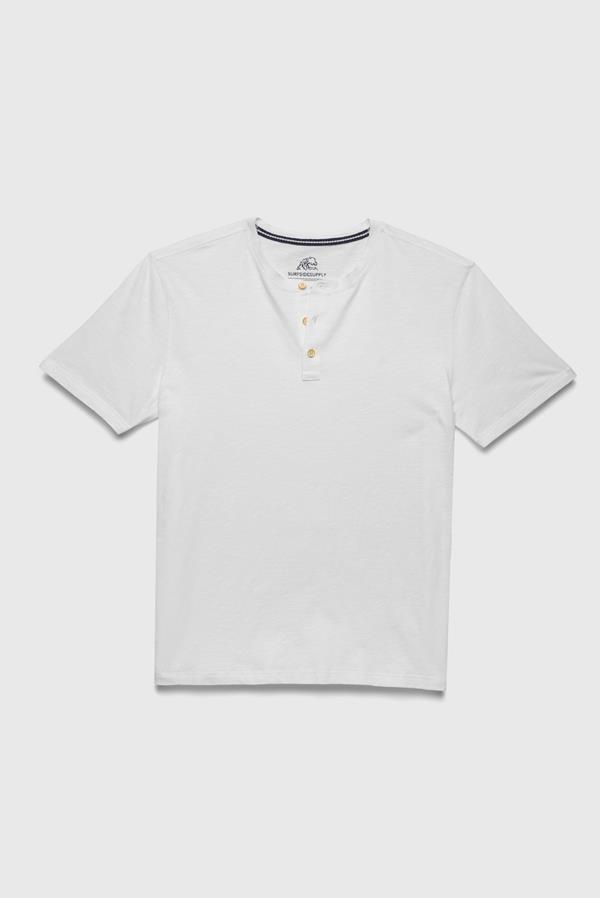Sean Short Sleeve Burnout Henley