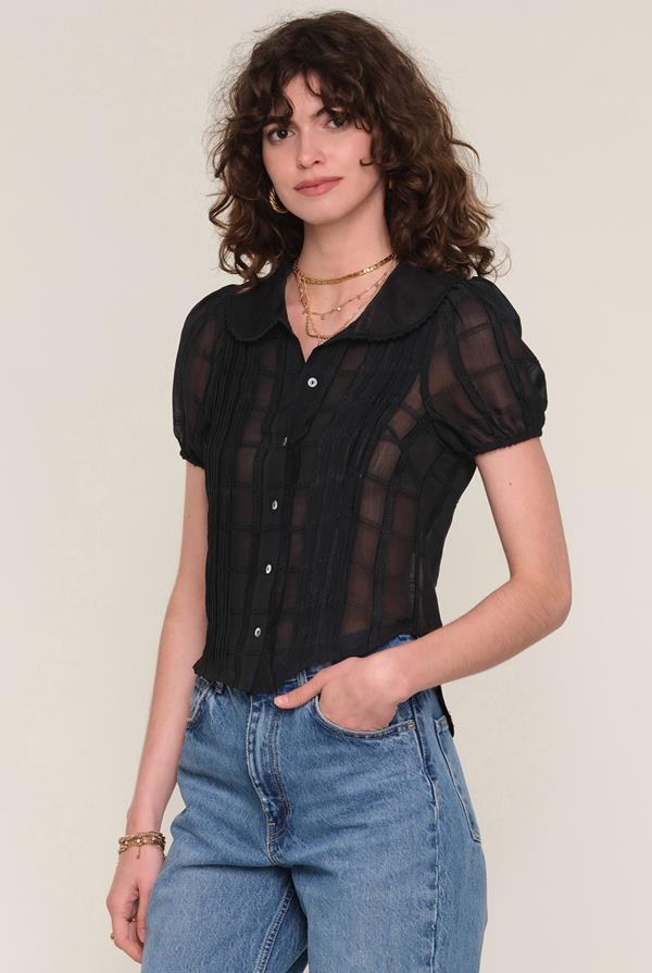 Doutzen Short Sleeve Button Down Top