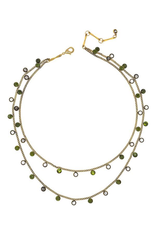 Fall Jewel Double Necklace