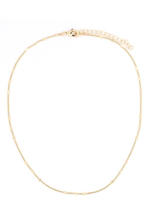 15 In Micro Sequin Chain Necklace