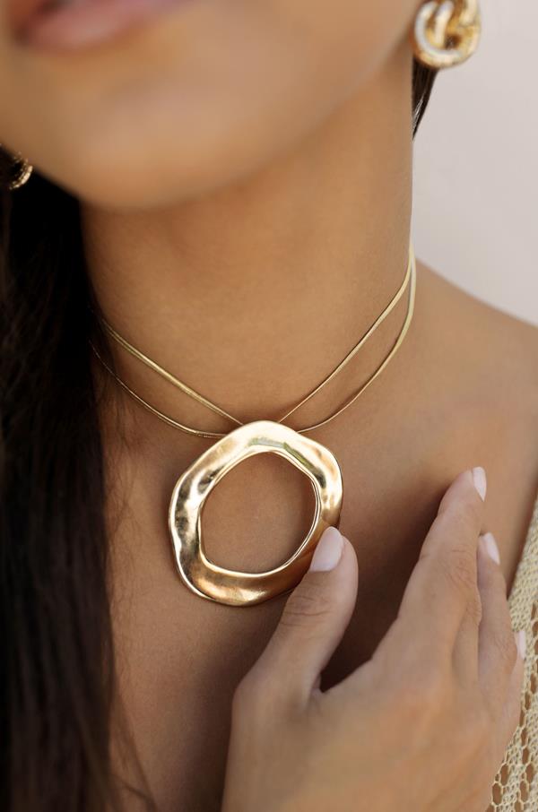 Open Circle Delicate Necklace