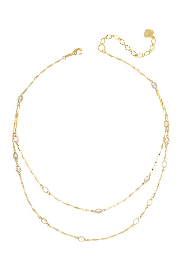 Clear Classic 2 Layer Necklace