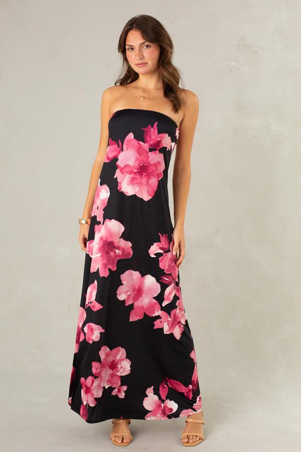 Flora Tube Maxi Dress