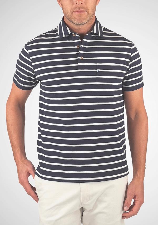 Performance Stretch Jersey Sailor Polo Shirt