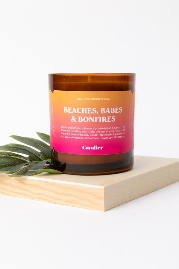 Beaches, Babes and Bon Fires Candle