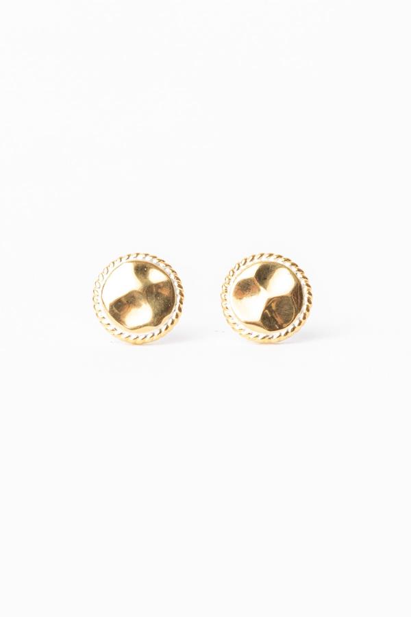 Hammered Stud Earring