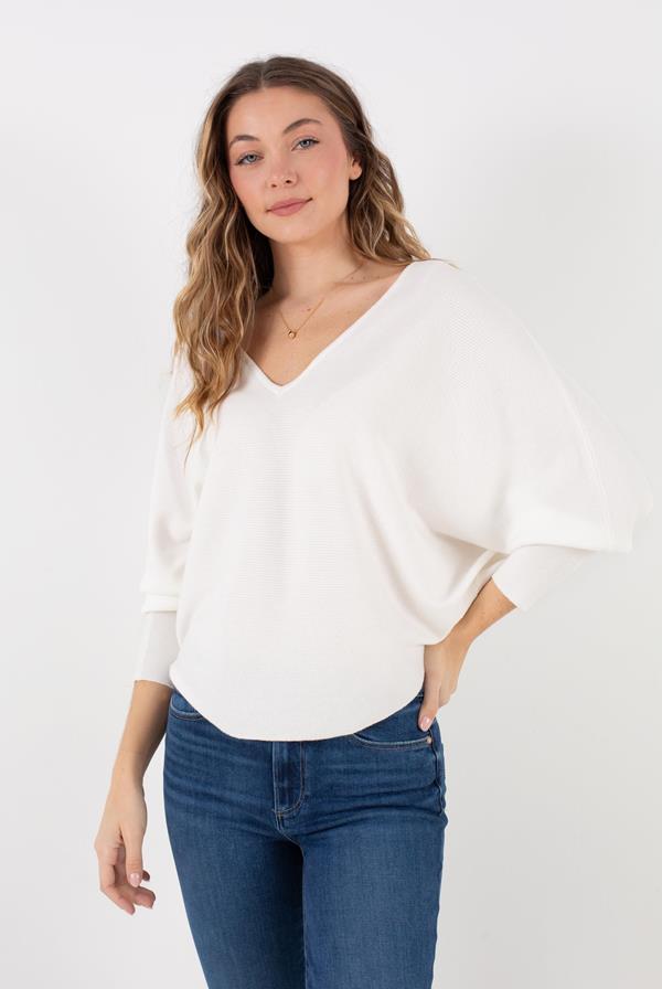 Dolman V-Neck Sweater