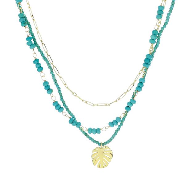 Turquoise Row Necklace