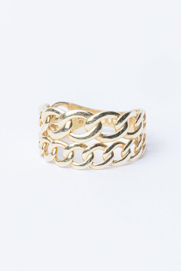 Chunky Double Chain Ring