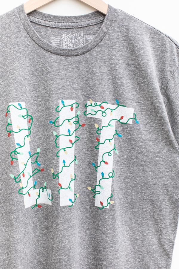 Lit Holiday Graphic Tee