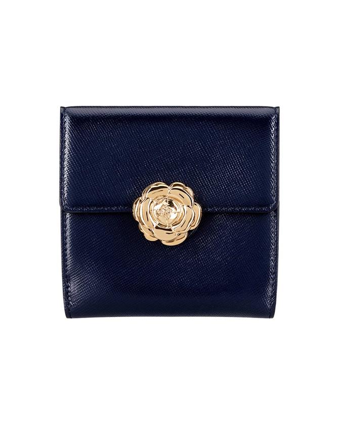 Navy French Wallet