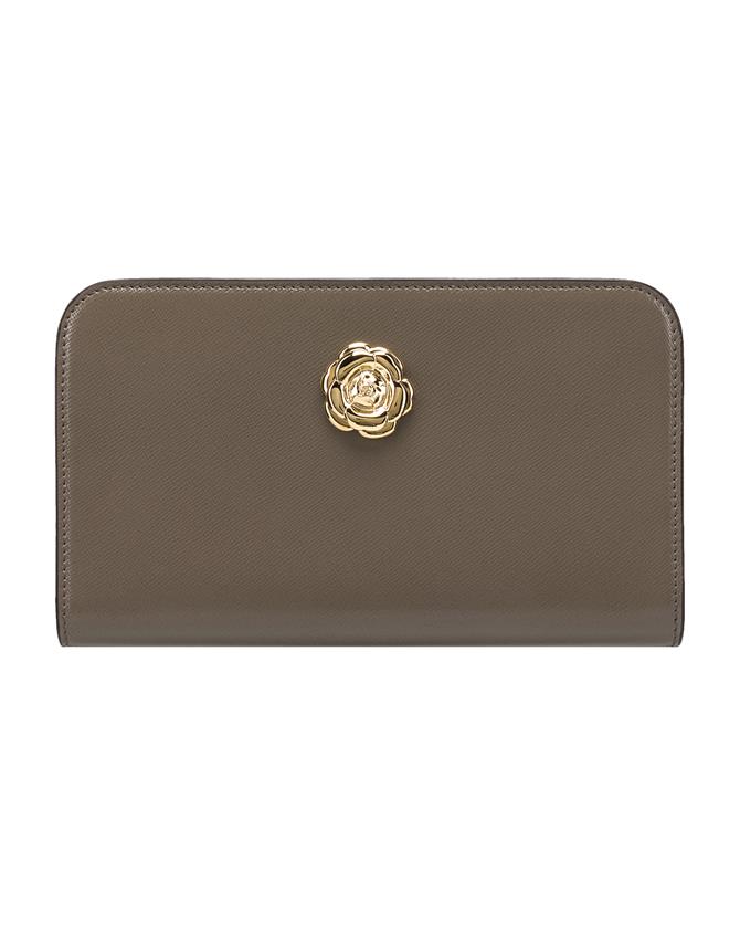 Taupe Travel Wallet