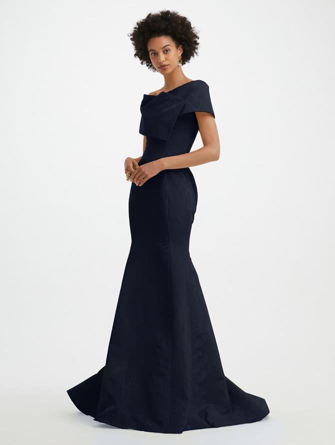 Off Shoulder Draped Gown