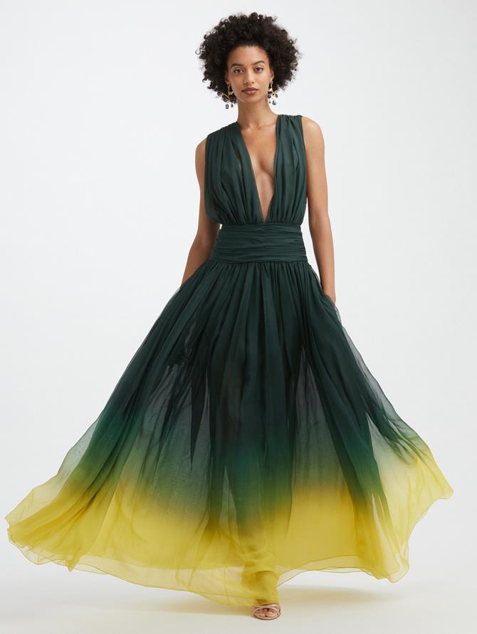 Ombre Chiffon Gown