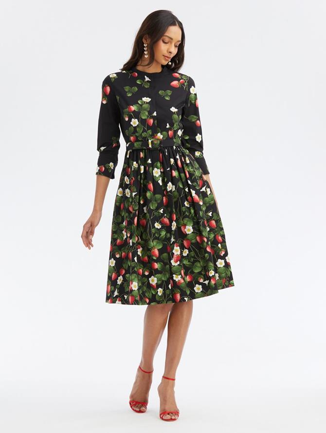 Strawberry Fields Poplin Dress