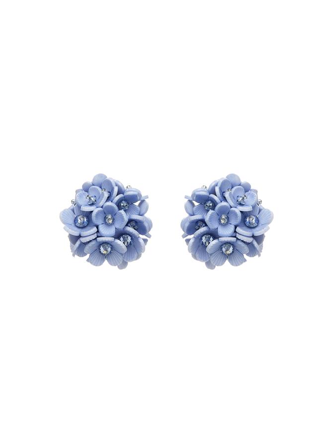 Resin Bouquet Button Earrings