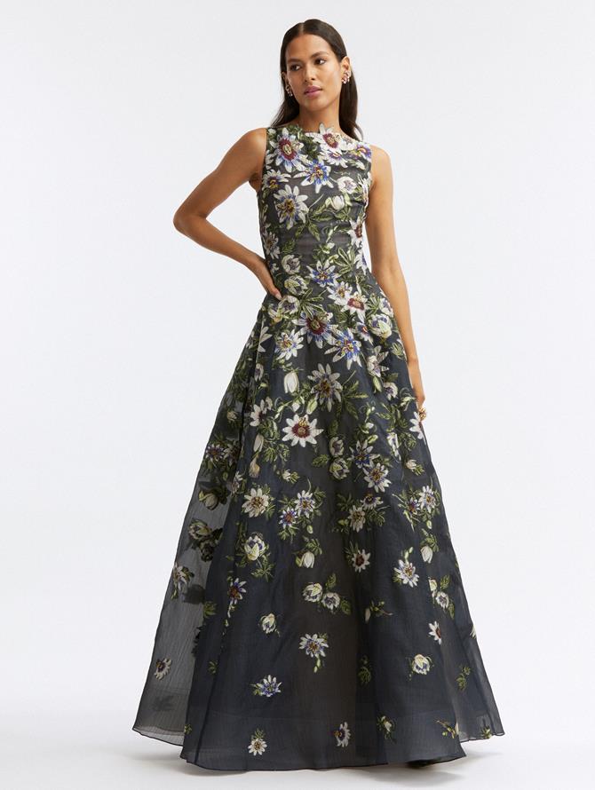 Degrade Passionflower Fil Coupe Gown