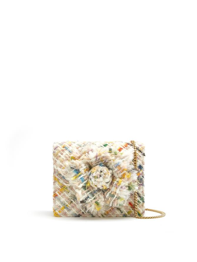 Multicolor Tweed Mini TRO Bag